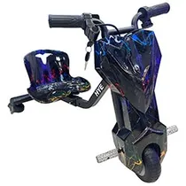 Triciclo Elétrico Hye TR01 / Bluetooth / Speaker / LED / 6.5" - BK Red Lightning