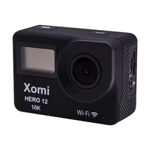 Camera de Açao Xomi Hero 12 / 16K / Full HD / 2" / 170º / Waterproof 50M / Wifi / com Acessórios - Preto