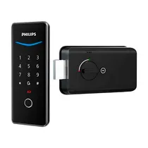 Fechadura Elétrica Philips DDL503-13HBS - Impressão Digital/Código Secreto/Aplicativo - Preto