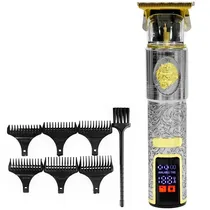 Aparador / Cortador de Cabelo More Fitness MF-038 / Recarregavel / com Acessorios - Dourado