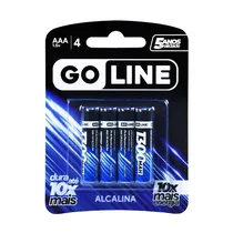 Pilha Alcalina Goline AAA X 4 Unidades