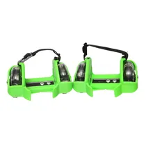 Patins Verde Adaptado com Rodas de LED