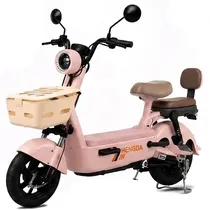 Moto Elétrica Hengda YQ-YYZ 350 Watts Autonomia 35 KM - Rosa