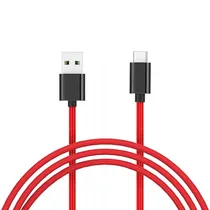 Cabo Xiaomi SJX10ZM - USB/Tipo C - 1 Metros - Nylon - Vermelho