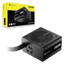 Fonte Corsair CX650M RGPS CP-9020310-BR ATX 650W 80 Plus Bronze Semi Modular - Preto