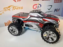 Carro Himoto 1/10 Eldorada Truck .18 Nitro 4WS Silver/Red HI6101