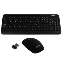 Teclado USB Satellite AK725G com Mou Sem Fio Portugues