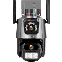 Câmera IP Satellite A-CAM009D 2 Câmeras Externas Wi-Fi - Cinza/Preto