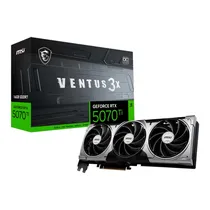 Placa de Vídeo MSI Geforce RTX5070TI Ventus 3X Oc, 16GB GDDR7, 256BITS, 1X HDMI 3X Displayport, 912-V531-461