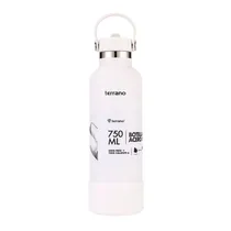 Garrafa Térmica Terrano - 750ML - com Bico + 2 Canudos - Branco
