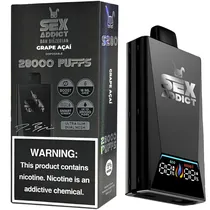 Vaper Descartável Sex Addict BY Dan Bilzerian S280 5% Nicotina 28000 Puffs - Grape Açaí