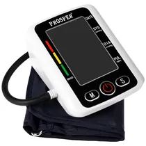 Aparelho de Pressão Digital para Braço Prosper P-4506 Tela LCD - Branco/Preto