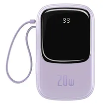 Carregador Portatil Baseus PPQD020005 10000MAH IP Editon 20W - Purple