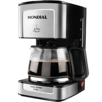 Cafeteira Elétrica Mondial Dolce Arome C-43-20X-Si - 550W - 20 Xícaras - 110V/60HZ - Prata e Preto