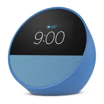 Amazon Alarma Echo Spot Smart Clock With Alexa 2023 Blue