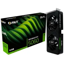 Placa de Vídeo Palit Geforce RTX5060 Dual, 8GB GDDR7, 128BITS, 1X HDMI 2.1B 3X Displayport 2.1B, NE75060019P1-GB2063D