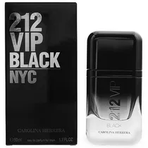 Perfume Masculino Carolina Herrera 212 Vip Black NYC Edp 50 ML