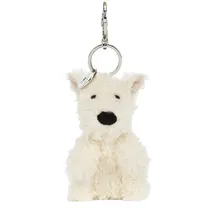 Chaveiro de Cachorro MZ-329 12 CM - Branco