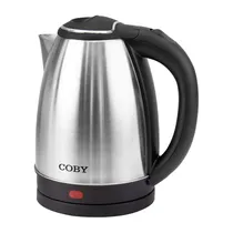 Jarra Elétrica Coby Kettle CY-5601-KET2-SS-220 - 1.8L - 1500W - 220V 50/60HZ- Inox - Preto