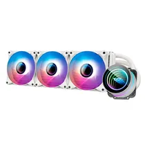 Water Cooler Cpu Aigo Darkflash Symphony TR360 Liquid, Argb, Branco, 360MM, Intel 775/ 115X/ 1200/ 1366/ 1700/ 2011(V3), AMD AM2+/ AM3+/ AM4/ AM5/ FM2+