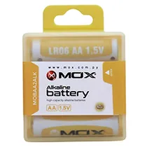 Pilha Mox Alkaline LR06 1.5V / AA - Kit com 2