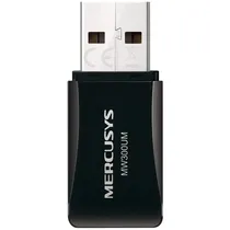 Adaptador Wi-Fi Mercusys MW300UM - 300MBPS - USB - Preto