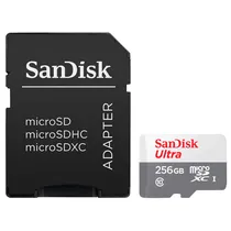 Cartao de Memoria Micro SD Sandisk Ultra 256GB Class 10 – SDSQUNR-256G-GN6TA