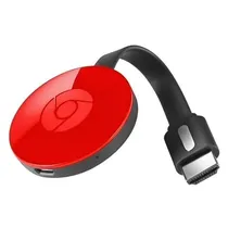 Google Chromecast 2ª Geração GA3A00209 Full HD Wifi Google TV - Vermelho (Sem Garantia)