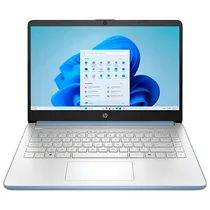 Notebook HP 14-DQ6102DX, Intel N150 (3.60GHZ), 4GB Ram, 128GB Ufs, Tela 14" HD (1366 X 768), Windows 11 Home, Inglês, Azul Claro