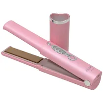 Chapinha / Prancha de Cabelo Prosper P-1131 Portatil / 210°C / Recarregavel - Rosa/ Prata