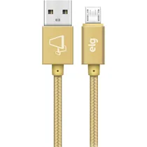 Cabo Micro-USB Elg M520BG 12W 2.1A 2M Dourado