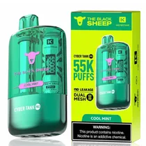 Vaper Descartável Black Sheep CTP 55K Puffs - Cool Mint