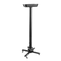 Suporte de Teto para Projetor FTX FTX-20-02L / Giratório / Suporta Ate 35KG - Preto