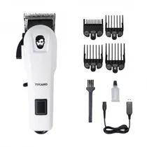 Maquina de Cortar de Cabelo Tucano TC-L7 / 5000V / 5W / Recarregavel / Bivolt - Branco