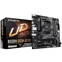 Placa Mãe Gigabyte B550M DS3H Ac R2 Socket AM4 / DDR4