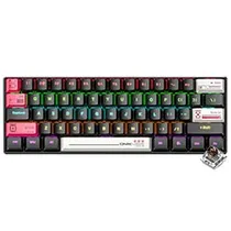 Teclado Gamer Mecânico Onikuma G55 Mini USB / RGB / Tea / Inglês - Preto