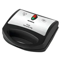 Crepeira Mondial Pratic Crepe & Hot Dog CP-01 - 850W - 220V 50/60HZ - Preto e Prata