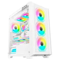 Gabinete FTX FTX-702WH Vidrio/Tem/ATX/Matx White|