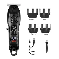 Aparador de Cabelo Hair Clipper GYT-999 / 5V / 500MA / com Acessorios / Recarregavel - Preto