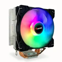 Air Cooler Cpu Keepdata KD-P4RGB, RGB, Preto, 120MM, Intel 775/ 115X/ 1200/ 1366/ 1700, AMD AM2+/ AM3+/ AM4/ AM5/ FM1/ FM2/ 754/ 939/