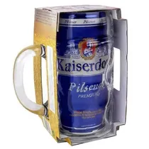 Cerveja Kaiserdom Pilsener Lata Litro + Glass Mug