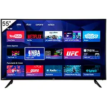 TV Smart Hye HYE55ATHQ 55" Ultra HD / 4K / Qled - Preto