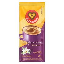 Capuccino Vainilla 3 Corações Sachê 20G