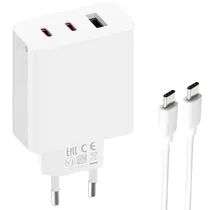 Carregador Fuente Gan Charger 67W USB-C/USB c/Cable BHR7492US White