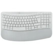 Teclado Logitech Wave Keys 920-012279 Wireless Whi White/Esp