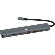 Mtek DS-61TC Hub 6P USB 3.2 Slim Type-C Silver