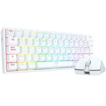 Redragon Teclado + Mouse S143W Wired Gaming Essentials Español White