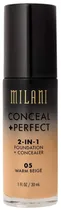 Base Liquido Milani Conceal + Perfect 2 En 1 05 Warm Beige - 30ML