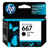 Cartucho HP 667 3YM79AL para Impressora HP - Preto