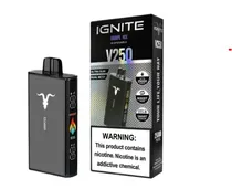 Ignite Vaper Desechable V250 Black 25000PUFFS Grape Ice